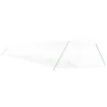 vidaXL Gewächshaus, Foliengewächshaus mit Stahlrahmen, Tomatengewächshaus mit Reißverschlusstür Fenstern, Treibhaus Folientunnel Frühbeet, Weiß 66m² 22x3x2m - Thumbnail 4