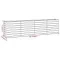 vidaXL Hochbeet, Hochbeet für Garten Balkon Terrasse, Kräuterhochbeet zum Selber Bauen, Gemüsebeet Pflanzkübel aus Metall, Grau Cortenstahl - Thumbnail 3