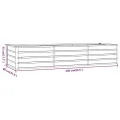 vidaXL Hochbeet, Hochbeet für Garten Balkon Terrasse, Kräuterhochbeet zum Selber Bauen, Gemüsebeet Pflanzkübel aus Metall, Grau Cortenstahl - Thumbnail 3