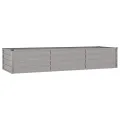 vidaXL Hochbeet, Hochbeet für Garten Balkon Terrasse, Kräuterhochbeet zum Selber Bauen, Gemüsebeet Pflanzkübel aus Metall, Grau Cortenstahl - Thumbnail 9