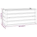 vidaXL Hochbeet, Hochbeet für Garten Balkon Terrasse, Kräuterhochbeet zum Selber Bauen, Gemüsebeet Pflanzkübel aus Metall, Grau Cortenstahl - Thumbnail 3