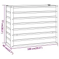 vidaXL Hochbeet, Hochbeet für Garten Balkon Terrasse, Kräuterhochbeet zum Selber Bauen, Gemüsebeet Pflanzkübel aus Metall, Grau Cortenstahl - Thumbnail 3