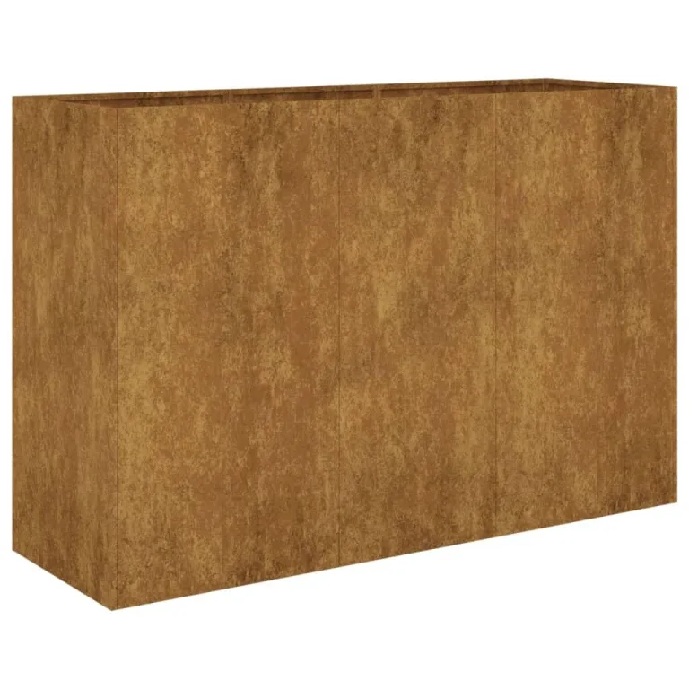vidaXL Hochbeet, Pflanzkübel Gartenbeet für Garten Balkon Terrasse, Pflanzkasten Blumenkasten zum Selber Bauen, Pflanzbeet Gemüsebeet aus Metall, Cortenstahl – Bild 9