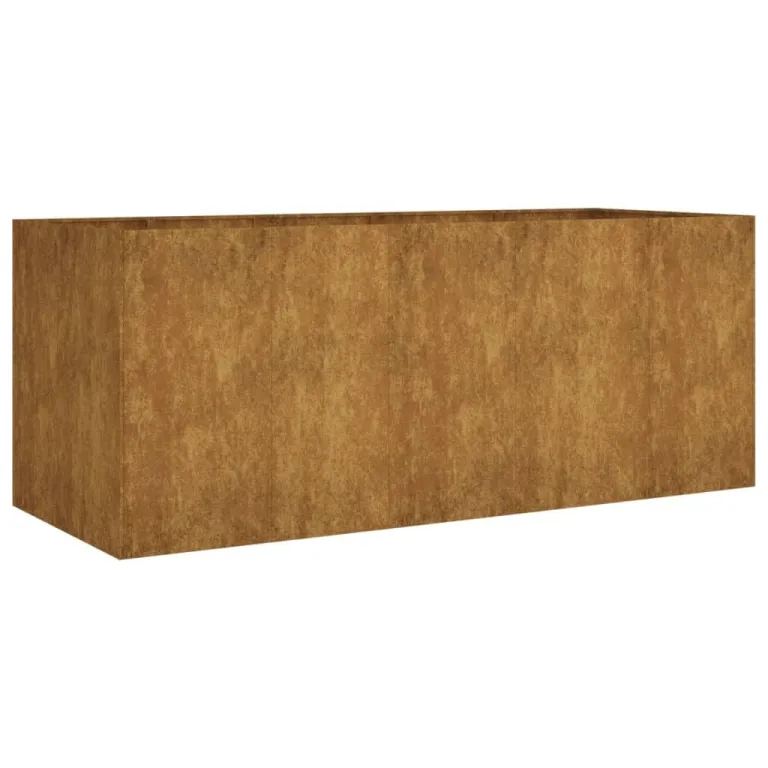 vidaXL Hochbeet, Pflanzkübel Gartenbeet für Garten Balkon Terrasse, Pflanzkasten Blumenkasten zum Selber Bauen, Pflanzbeet Gemüsebeet aus Metall, Cortenstahl – Bild 1