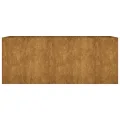 vidaXL Hochbeet, Pflanzkübel Gartenbeet für Garten Balkon Terrasse, Pflanzkasten Blumenkasten zum Selber Bauen, Pflanzbeet Gemüsebeet aus Metall, Cortenstahl - Thumbnail 4