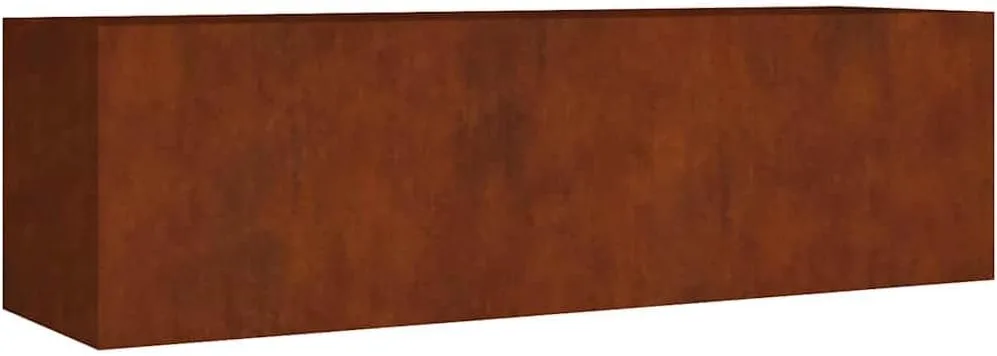 vidaXL Hochbeet, Pflanzkübel Gartenbeet für Garten Balkon Terrasse, Pflanzkasten Blumenkasten zum Selber Bauen, Pflanzbeet Gemüsebeet aus Metall, Cortenstahl - Bild 1