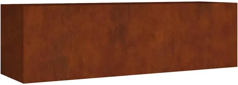 vidaXL Hochbeet, Pflanzkübel Gartenbeet für Garten Balkon Terrasse, Pflanzkasten Blumenkasten zum Selber Bauen, Pflanzbeet Gemüsebeet aus Metall, Cortenstahl