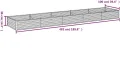 vidaXL Hochbeet, Wetterfest Pflanzkasten mit viel Platz, Pflanzkübel Blumenkasten für Balkon Garten, Blumenkübel Gemüsebeet, 482x100x36 cm Cortenstahl - Thumbnail 4