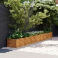 vidaXL Garten-Hochbeet 386 x 50 x 36 cm Cortenstahl - Thumbnail 2