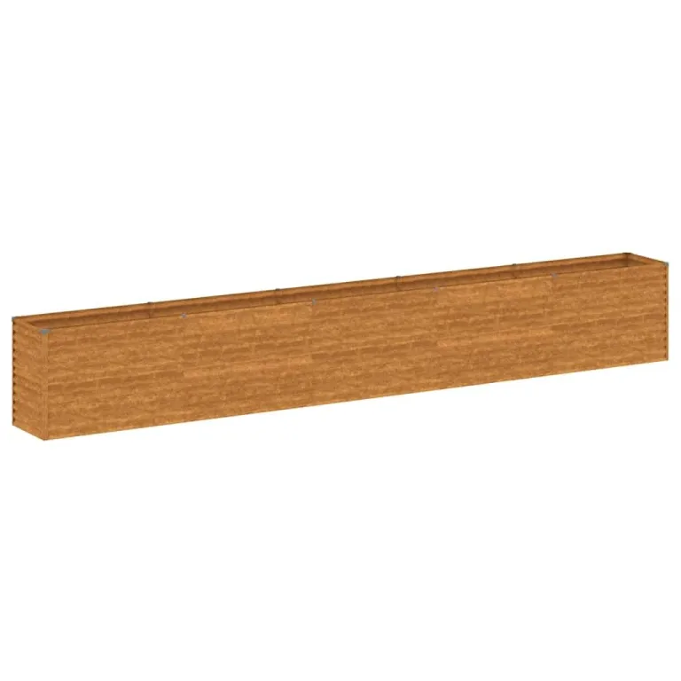 vidaXL Garten-Hochbeet 482 x 50 x 69 cm Cortenstahl – Bild 1