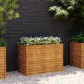 vidaXL Garten-Hochbeet 100 x 50 x 69 cm Cortenstahl - Thumbnail 2