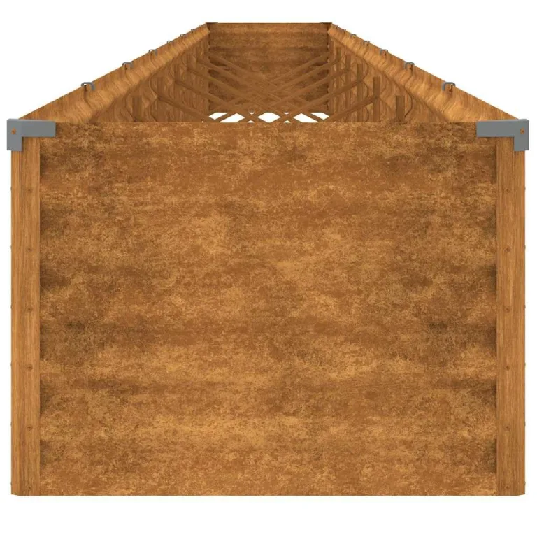vidaXL Hochbeet, Wetterfest Pflanzkasten mit viel Platz, Pflanzkübel Blumenkasten für Balkon Garten, Blumenkübel Gemüsebeet, 770x50x36 cm Cortenstahl – Bild 9