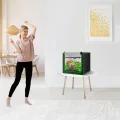 Kleines Wachstumszelt für Aerogarden, 61 x 40,6 x 50,8 cm, Hydrokultur-Anzuchtsystem, stark reflektierendes 600D-Diamant-Mylar-Leinwand mit Belüftungsfenster und Bodenwanne für - Thumbnail 8