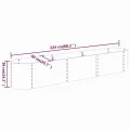 vidaXL Hochbeet, Wetterfestes Hochbeet für Garten Balkon Terrasse, Kräuterhochbeet zum Selber Bauen, Pflanzkasten aus Metall, Verzinkter Stahl Anthrazit - Thumbnail 3