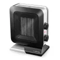TROTEC Keramik Heizlüfter TFC 13 E – Heizleistung 700 W / 1400 W – Elektroheizung mit Thermostat, Raumgröße 20 m² bis 50 m³, schwarz - Thumbnail 2