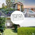 WOLTU Foliengewächshaus Frühbeet, kleines Gewächshaus Balkon, Tomatengewächshaus, mit aufrollbaren Fenstern, 4 Heringe, 140g/m2 PE, Metallrahmen, 120x60x60cm, Weiß - Thumbnail 8