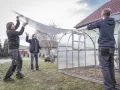 Gewächshaus KLASIKA 18 (3x6m) mit fundamenten und 6mm Polycarbonat - Thumbnail 4
