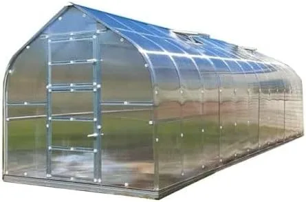 Gewächshaus KLASIKA STANDART 10 (2,5 x 4 m) mit Fundament, 6 mm Polycarbonat und dachluken mit automatischen Öffnern. - Bild 1