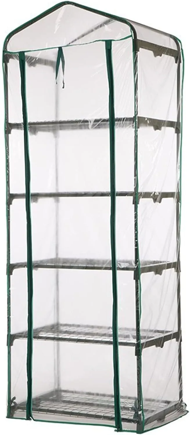 Tomatengewächshaus, Anzucht Gewächshaus, Platzsparend Anzucht Treibhaus, Überwinterungszelt Für Pflanzen Garten, Balkon Wassdicht Windfest, Für Kleine Gärten, Balkone, Terrassen - Bild 1