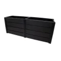 KHW | Hochwertiges Hochbeet | Demeter L | platzsparend | 158 × 82 × 31 cm - 336 Liter | ideal für Urbane Gärten | nachhaltiges Gärtnern | fördert gesunde Ernten | Made in Germany - Thumbnail 10