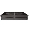 KHW | Hochwertiges Hochbeet | Demeter L | platzsparend | 158 × 82 × 31 cm - 336 Liter | ideal für Urbane Gärten | nachhaltiges Gärtnern | fördert gesunde Ernten | Made in Germany - Thumbnail 1
