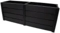KHW | Hochwertiges Hochbeet | Demeter XL | schmal | platzsparend | 158 × 44 × 61 cm - 392 Liter | ideal für Urbane Gärten | nachhaltiges Gärtnern | fördert gesunde Ernten | Made in Germany - Thumbnail 1