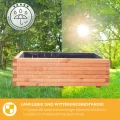 Mega Holz Pflanzkübel Pinie Lasiert 100x40 cm - Massiv & wetterfest - Fertig montierter Blumenkübel aus Kiefernholz - Rustikaler Blumentopf für Garten, Balkon & Terrasse, witterungsbeständig & robust - Thumbnail 5