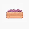 Mega Holz Pflanzkübel Pinie Lasiert 100x40 cm - Massiv & wetterfest - Fertig montierter Blumenkübel aus Kiefernholz - Rustikaler Blumentopf für Garten, Balkon & Terrasse, witterungsbeständig & robust - Thumbnail 6