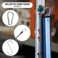 com-four® 100x Gewächshausclips - Aufhängevorrichtungen für Gewächshaus und Wintergarten - Ösen für Gewächshausschienen - Rankhilfeclips stake Clips mit hoher Tragkraft (100 Clips - grün) - Thumbnail 8