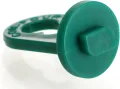 com-four® 100x Gewächshausclips - Aufhängevorrichtungen für Gewächshaus und Wintergarten - Ösen für Gewächshausschienen - Rankhilfeclips stake Clips mit hoher Tragkraft (100 Clips - grün) - Thumbnail 10