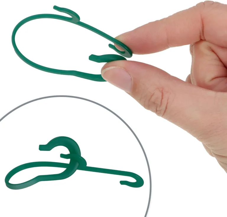 com-four® 120x Rispenhaken, Tomatenhaken, Pflanzenklemmen J-Haken - Rankhilfen für Kletterpflanzen - Pflanzenhaken für Rankgewächse - Stützklammern für Tomaten, Pflanzenclips, Tomatenclips – Bild 7