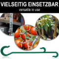 com-four® 120x Rispenhaken, Tomatenhaken, Pflanzenklemmen J-Haken - Rankhilfen für Kletterpflanzen - Pflanzenhaken für Rankgewächse - Stützklammern für Tomaten, Pflanzenclips, Tomatenclips - Thumbnail 3