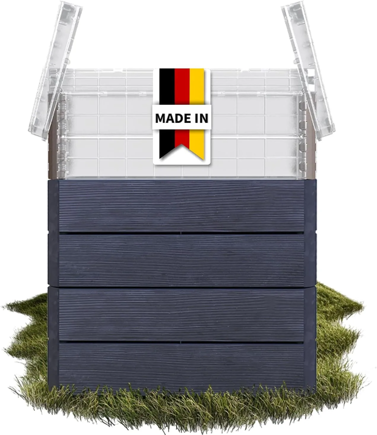 Garantia Ergo Quadro TurboPlus M 85 Hochbeet Wood - Blumentopf, Hochbeete für Garten, Pflanzkübel Groß Außen, Blumenkasten, Blumentopf Hoch, Blumenkübel, Frühbeet - Bild 1