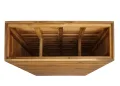 Pflanzkasten HWC-L21AM, Hochbeet Pflanzkübel Blumentopf, eckig 77x63x23cm Outdoor Akazie Holz FSC®-Zertifiziert, braun - Thumbnail 9