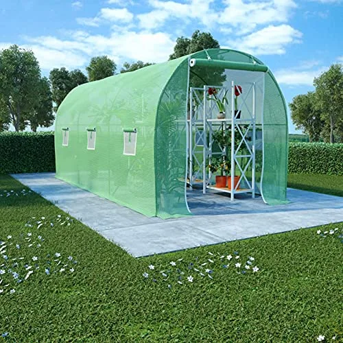 ARKEM Gewächshaus 9 m² 4,5x2x2 m GewäChshaus Winterfest ZimmergewäChshaus Deko-GewäChshaus – Bild 9