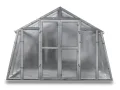 Gewächshaus Landhaus aus feuerverzinkten Stahlblechprofilen und Nörpelglas, Breite 3,03 m x Länge 4,52 m = 13,70 m² - Thumbnail 7