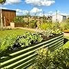 Hochbeet aus Metall 240x60x43 cm - Modulares 9-in-1 Hochbeete-Kit - Rostfreie Hochbeete für Garten aus Premium Zn-Al-Mg Stahl - Min. 20 Jahre Lebensdauer - 43 cm Hoch Gemüsebeet, Salbeigrün – Bild 2