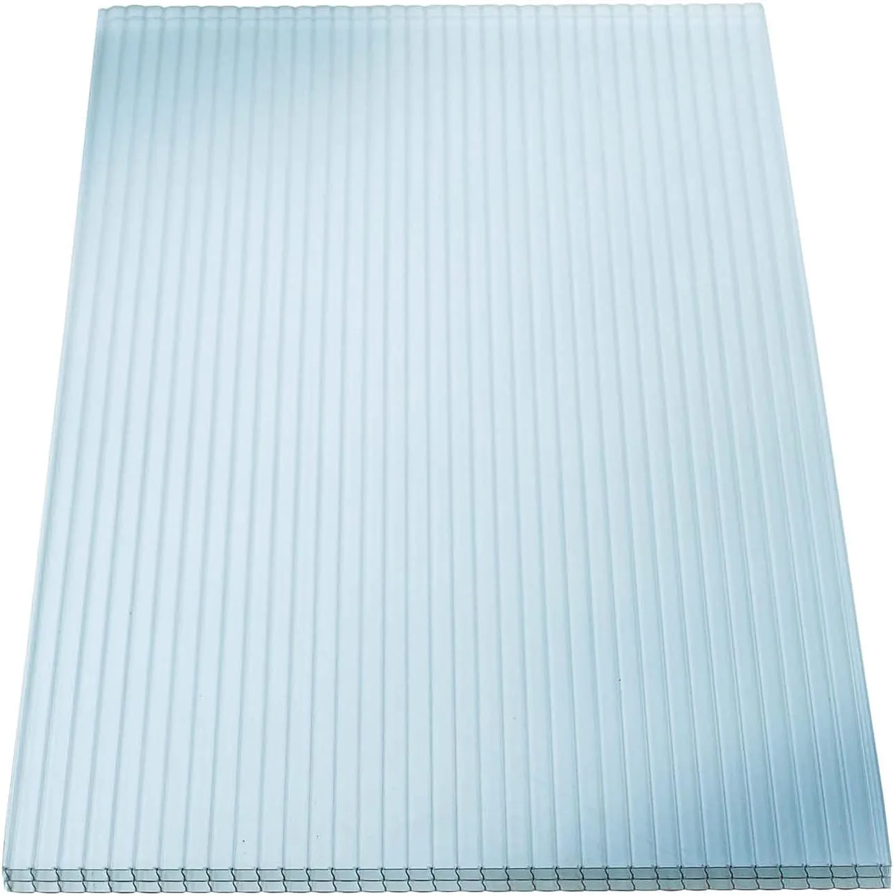 KAISER plastic® 4x Doppelstegplatten Polycarbonat 16/20-98x200 cm (7,84 m²) Klar & UV-beständig - Hohlkammerplatten Xtra Strong - Stegplatten für Dach, Gewächshaus, Carport - Bild 1