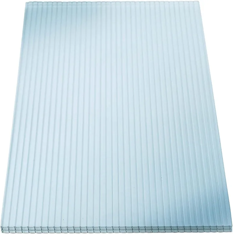 KAISER plastic® 4x Doppelstegplatten Polycarbonat 16/20-98x200 cm (7,84 m²) Klar & UV-beständig - Hohlkammerplatten Xtra Strong - Stegplatten für Dach, Gewächshaus, Carport – Bild 1