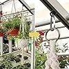 50x Gewächshausclips mit hoher Tragkraft, Stabile Pflanzenhalter, Aufhängevorrichtungen für Gewächshaus, Perfekte Ösen Rankhilfe Clips Kunststoff, für Ihr Gewächshaus und Paradies – Bild 2
