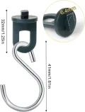 50x Gewächshausclips + 30x Haken, | Stabile Pflanzenhalter Gewächshaus Clips | Aufhängevorrichtungen für Gewächshaus | Perfekte Ösen Rankhilfe Clips Kunststoff, für ihr Gewächshaus und Paradies - Thumbnail 3