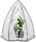 VOUNOT Gewächshaus Foliengewächshaus für Balkon, Garten, überwinterungszelt für Pflanzen, Tomatengewächshaus Winterfest Stabil, 160x160x180cm Weiß - Thumbnail 1