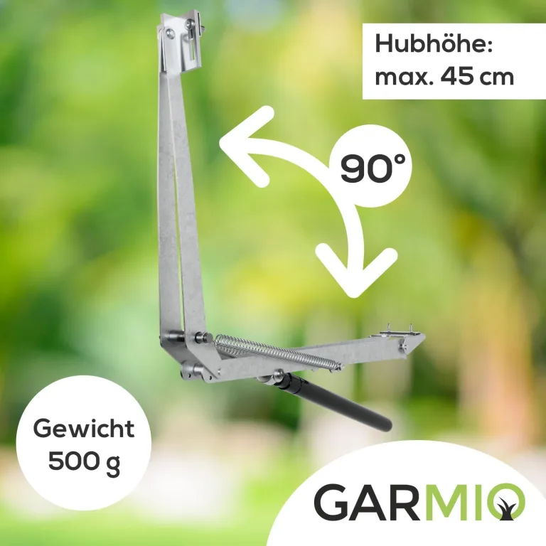 Automatischer Fensteröffner für Gewächshaus Zuchthaus Tomatenhaus Treibhaus Aufzucht Pflanzenhaus, Hubkraft 7 kg Hubhöhe max 45cm Fenster Temperaturbereich 15-25 °C – Bild 4