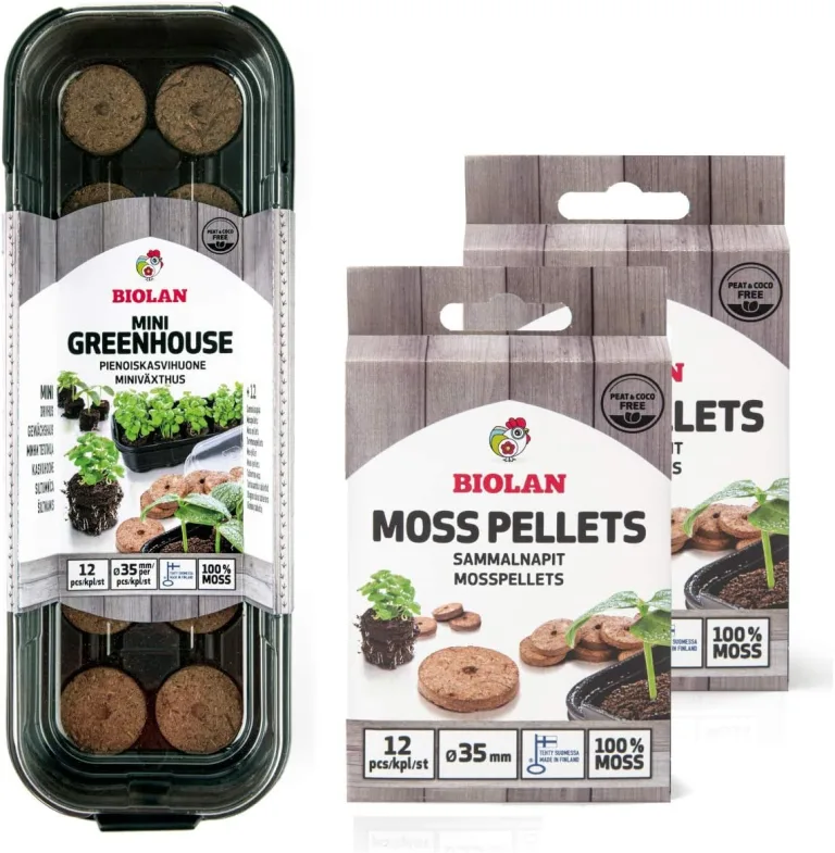 Biolan Anzucht Gewächshaus. Mini Gewächshaus Indoor. Pro Kit für 24 Saaten mit 48 stck Torf-freien quelltabletten. Ideal für zimmergewächshaus – Bild 7