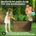 Hochbeet WPC EcoFusion 166x85x71cm – extrem Langlebig [Woody-Look] Komplettpaket mit vorgebohrten Löchern | Hochbeete für Garten Hochbeete-kit Bausatz - Thumbnail 2