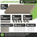 Hochbeet WPC EcoFusion 166x85x71cm – extrem Langlebig [Woody-Look] Komplettpaket mit vorgebohrten Löchern | Hochbeete für Garten Hochbeete-kit Bausatz - Thumbnail 4