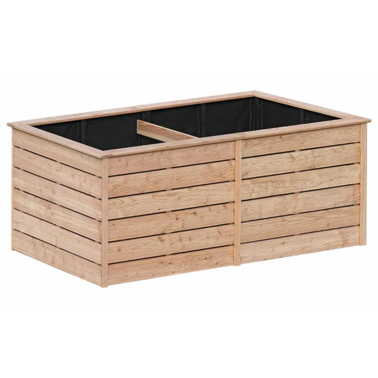 Mega Holz Hochbeet Jacques XL 1700 Liter aus Lärchenholz 206x103x80 cm Kräuterbeet Gemüsebeet Blumenkasten Garten Pflanzbeet Naturbelassen – Bild 1