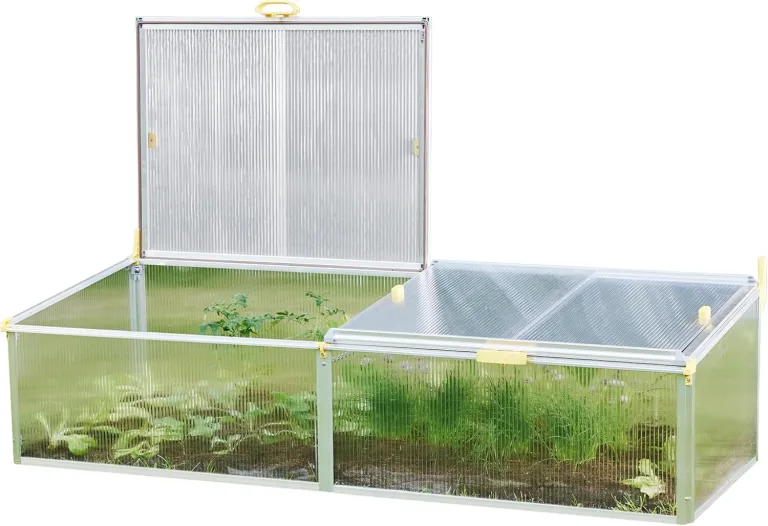 JUWEL Thermo Frühbeet Easy FIX 120/80 (für Palettenrahmen-Hochbeete 120x80 cm, rostfreie Aluprofile, 2 Fenster mit Windsicherung, 4 mm Hohlkammerplatten) 20222 – Bild 8