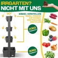 KESSER® Hochbeet mit 4 Etagen Premium Blumenkasten Blumentreppe Pflanztreppe Gemüsebeet Kräuterbeet Pflanzkübel Frühbeet Blumenbeet Pflanzkasten mit Gartenvlies - Beet inkl. Schaufelset, Anthrazit - Thumbnail 3