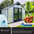 KESSER® 14x Polycarbonat Hohlkammerstegplatten 4mm | 14,7m² Doppelstegplatte - 70 x 150 | Stegplatten UV-beständig Für Gewächshaus Gartenbau Carports | 50xKlammern, 50xZ-Clips & 30xGewächshausclips - Thumbnail 4